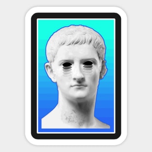 Void Aesthetic Greek Bust | Vaporwave Sticker